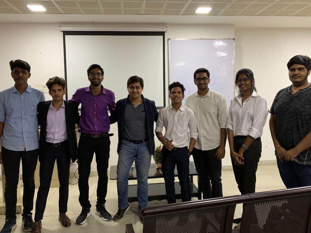 Nitin with a group of marketers after a training workshop